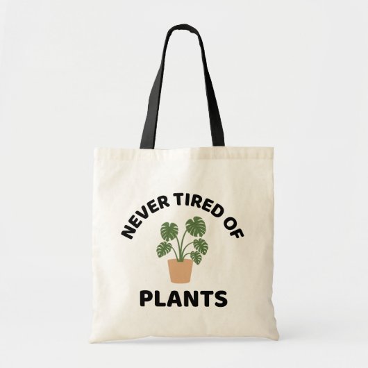 Nooit moe van Planten Plant liefhebber Tote Bag (Voorkant)