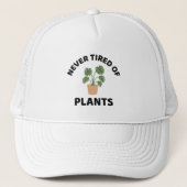 Nooit moe van planten plant liefhebber trucker pet (Voorkant)