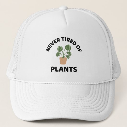 Nooit moe van planten plant liefhebber trucker pet (Voorkant)