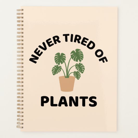 Nooit moe van planten tuinieren planner (Voorkant)