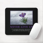 Nooit Mousepad opgeven Muismat (Met muis)