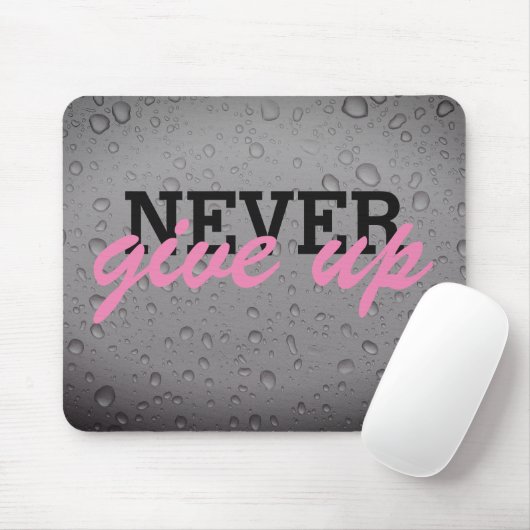 Nooit mousepad opgeven muismat (Met muis)