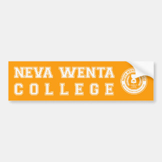 "Nooit naar de universiteit gegaan" Bumpersticker