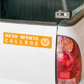 "Nooit naar de universiteit geweest" Bumpersticker (Op Truck)