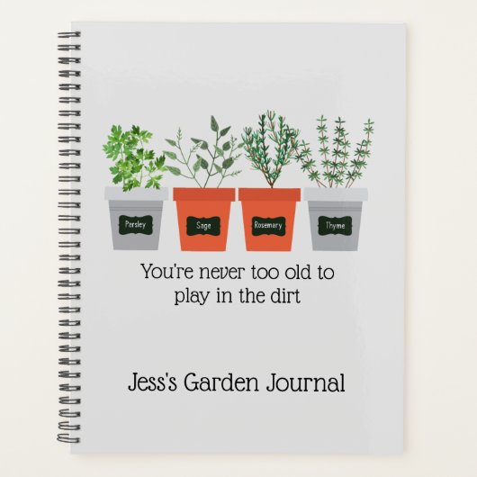 Nooit naar het Oude Citaat van de Gardening van de Planner (Voorkant)