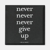 Nooit, nooit opgeven magneet (Voorkant)