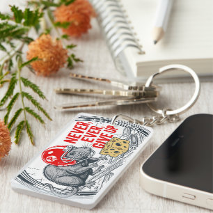 Nooit ofte nimmer opgeven 2 sleutelhanger