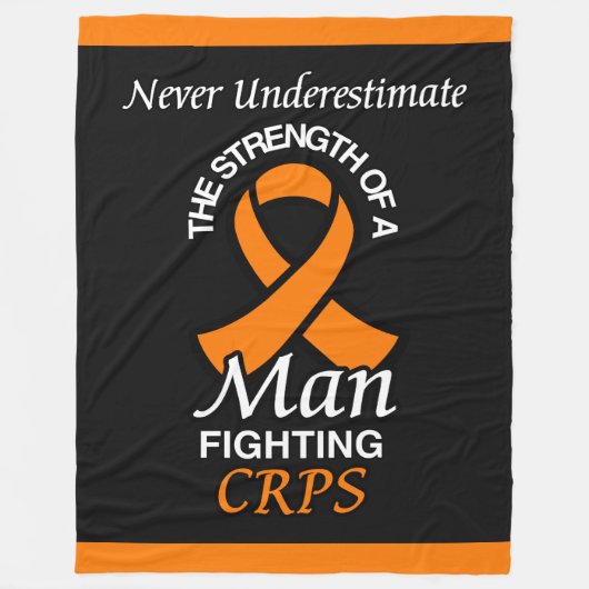 Nooit Onderschatten/Lint/Man...CRPS Fleece Deken (Voorkant)