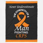 Nooit onderschatten/lint/Man...CRPS-ventilatorblan Fleece Deken (Voorkant)