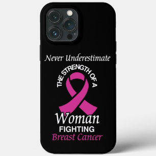 Nooit onderschatten/lint/vrouw.. borstkanker Case-Mate iPhone case