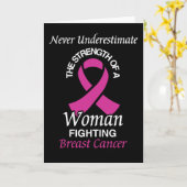 Nooit onderschatten/lint/vrouw.. borstkanker kaart (Gele Bloem)