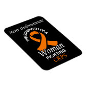 Nooit onderschatten/lint/vrouw...CRPS Magneet (Rechterzijde)