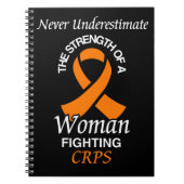 Nooit onderschatten/lint/vrouw...CRPS Notitieboek (Voorkant)