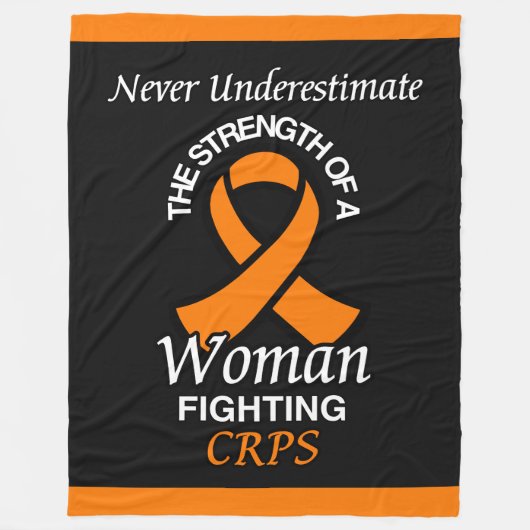 Nooit onderschatten/Lint/Vrouw...CRPS Vliegtuigban Fleece Deken (Voorkant)