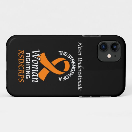 Nooit onderschatten/lint/vrouw.. RSD/CRPS Case-Mate iPhone Case (Achterkant (horizontaal))