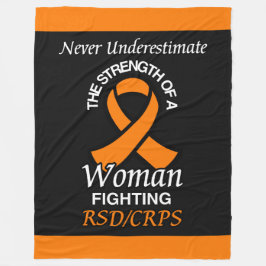 Nooit onderschatten/lint/vrouw.. RSD/CRPS Fleece Deken