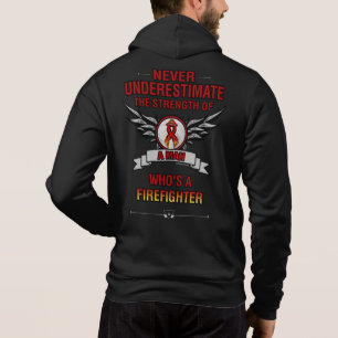 Nooit onderschatten/Man...brandweerman Hoodie