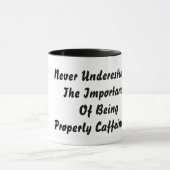 Nooit onderschatten mok (Midden)