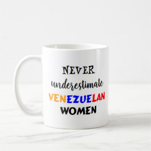 nooit onderschatten venezuelan vrouwen koffie mok