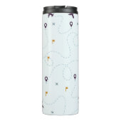 Nooit onderschatten vliegend, positief vlak thermosbeker (Achterkant)