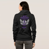 Nooit onderschatten/Vrouw...Chiari Hoodie (Achterkant volledig)