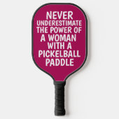 NOOIT ONDERSCHATTEN VROUWEN PINK PICKLEBALL PADDLE (Voorkant)