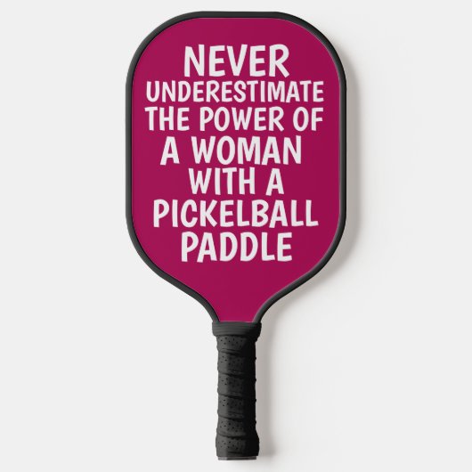 NOOIT ONDERSCHATTEN VROUWEN PINK PICKLEBALL PADDLE (Voorkant)