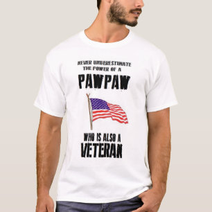 NOOIT ONDERSCHATTING VAN DE VETERAN VAN DE POWER P T-SHIRT