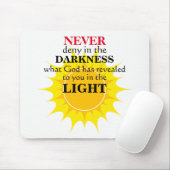 Nooit ontkennen in de duisternis muismat (Met muis)