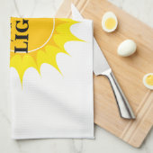 Nooit ontkennen in de duisternis theedoek (Quarter Fold)