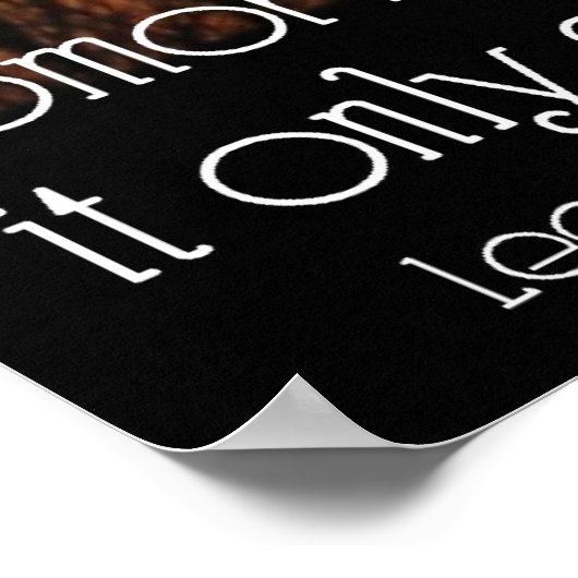 Nooit ooit bezorgd poster (Hoek)