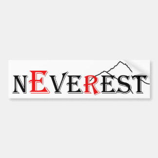 Nooit-ooit-Rest-Everest Bumpersticker
