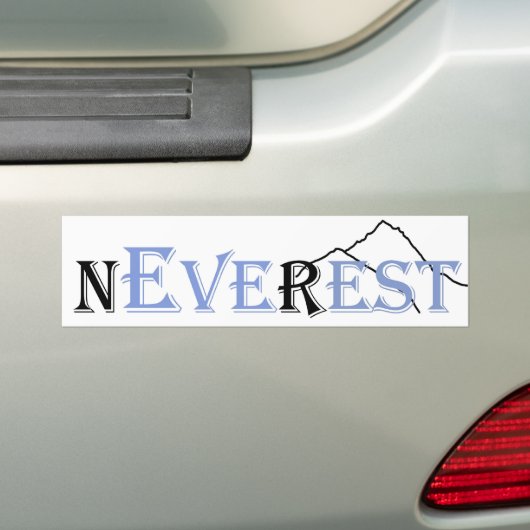 Nooit ooit rust | Everest Bumpersticker (Op auto)