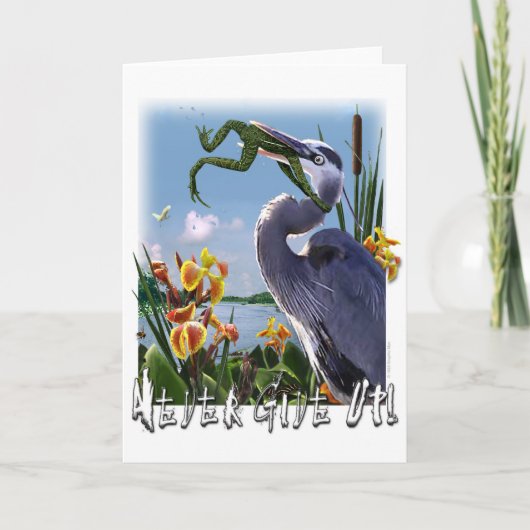 Nooit op geef! kaart (Voorkant)