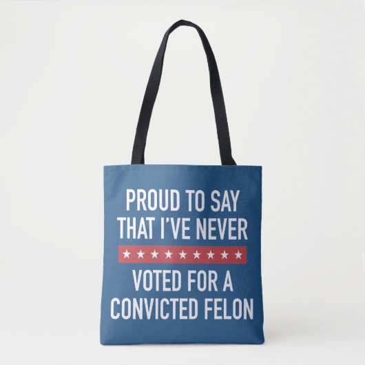 Nooit op Trump gestemd Tote Bag (Voorkant)