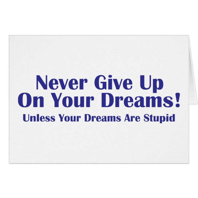 Nooit opgeven (Voorkant Horizontaal)