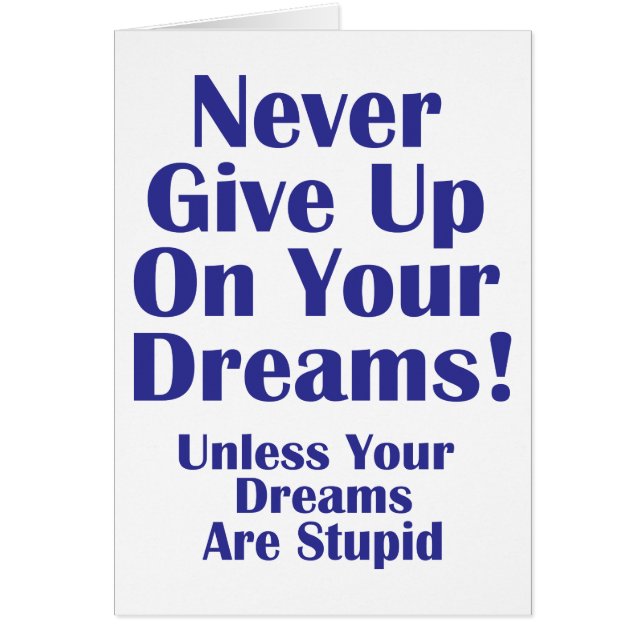 Nooit opgeven (Voorkant)