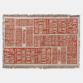 NOOIT OPGEVEN aangepaste gooi deken (Voorkant)