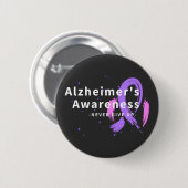 Nooit opgeven - Alzheimer's Bewustheid Ronde Button 5,7 Cm (Voorkant /achterkant)
