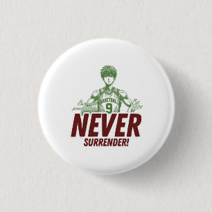 Nooit Opgeven Anime Basketbal Ronde Button 3,2 Cm