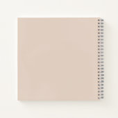 Nooit opgeven - Blush Pink en Sinaasappel Motivati Notitieboek (Achterkant)