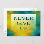 NOOIT OPGEVEN BRIEFKAART (Voorkant / Achterkant)