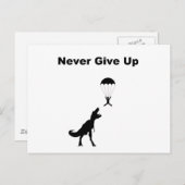 Nooit opgeven briefkaart (Voorkant / Achterkant)