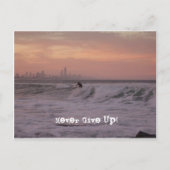 Nooit opgeven! briefkaart (Voorkant)