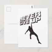 Nooit opgeven briefkaart (Voorkant / Achterkant)