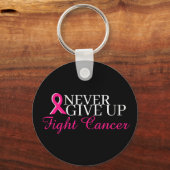 "Nooit opgeven" Button Sleutelhanger (Voorkant)