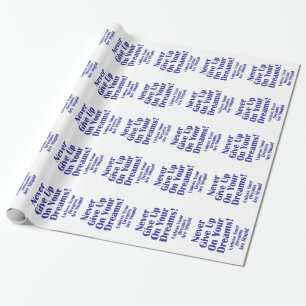 Nooit opgeven cadeaupapier