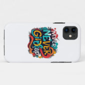 Nooit opgeven Case-Mate iPhone case (Achterkant (horizontaal))