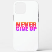 Nooit opgeven Case-Mate iPhone case (Achterkant)