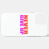 Nooit opgeven Case-Mate iPhone case (Achterkant (horizontaal))